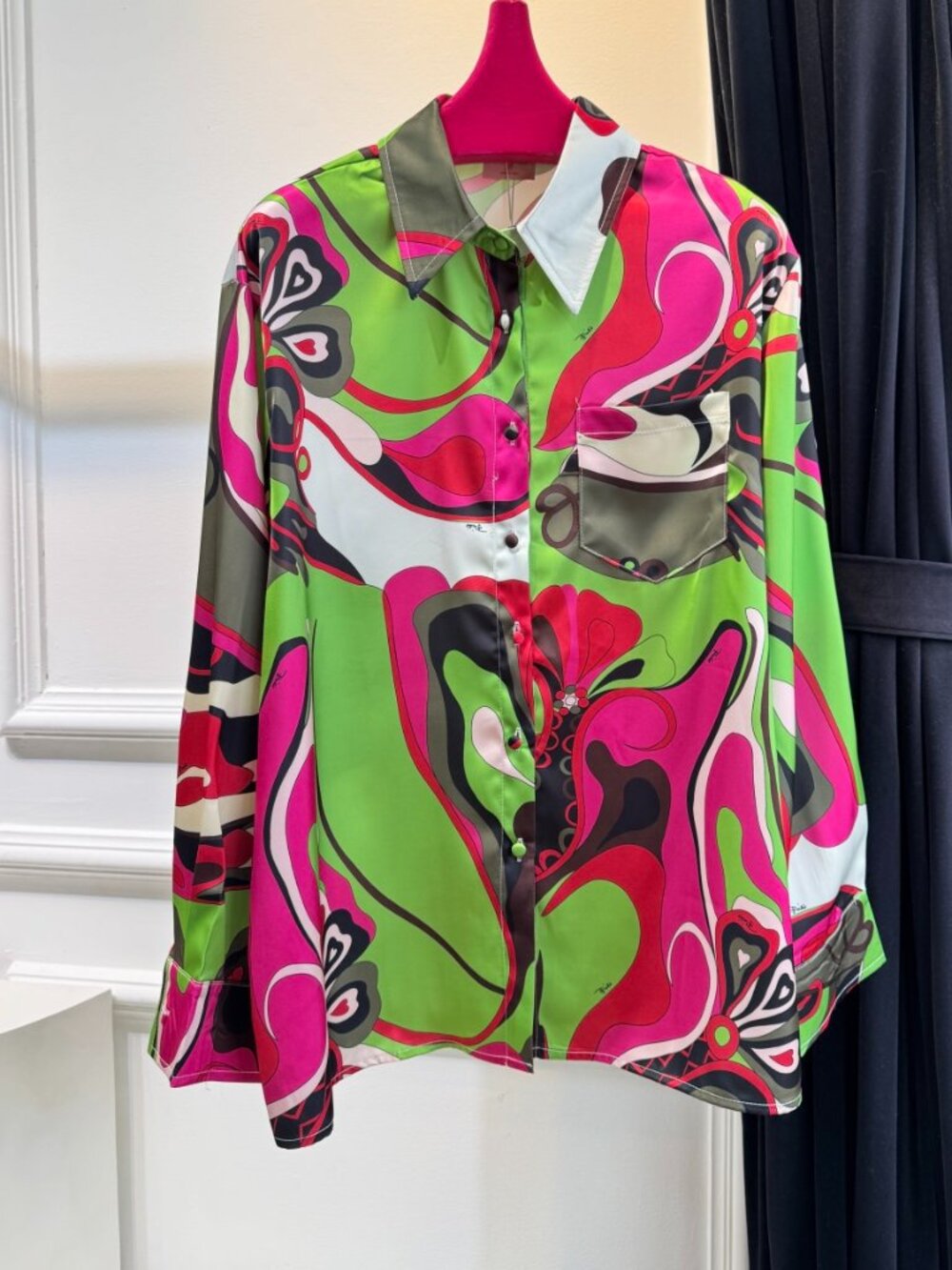 Emilio Pucci Abstract Print Button‑Down Shirt